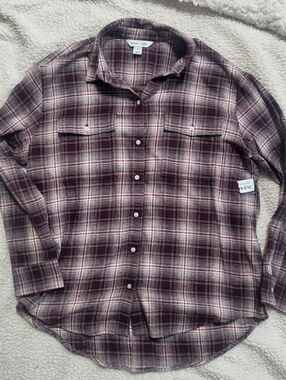 Old Navy The Boyfriend Shirt Flannel Medium